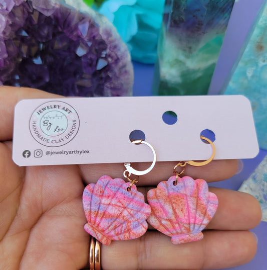 Sunset Tie-Dye Shell Dangle