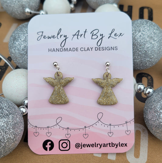 Gold Angel Dangles