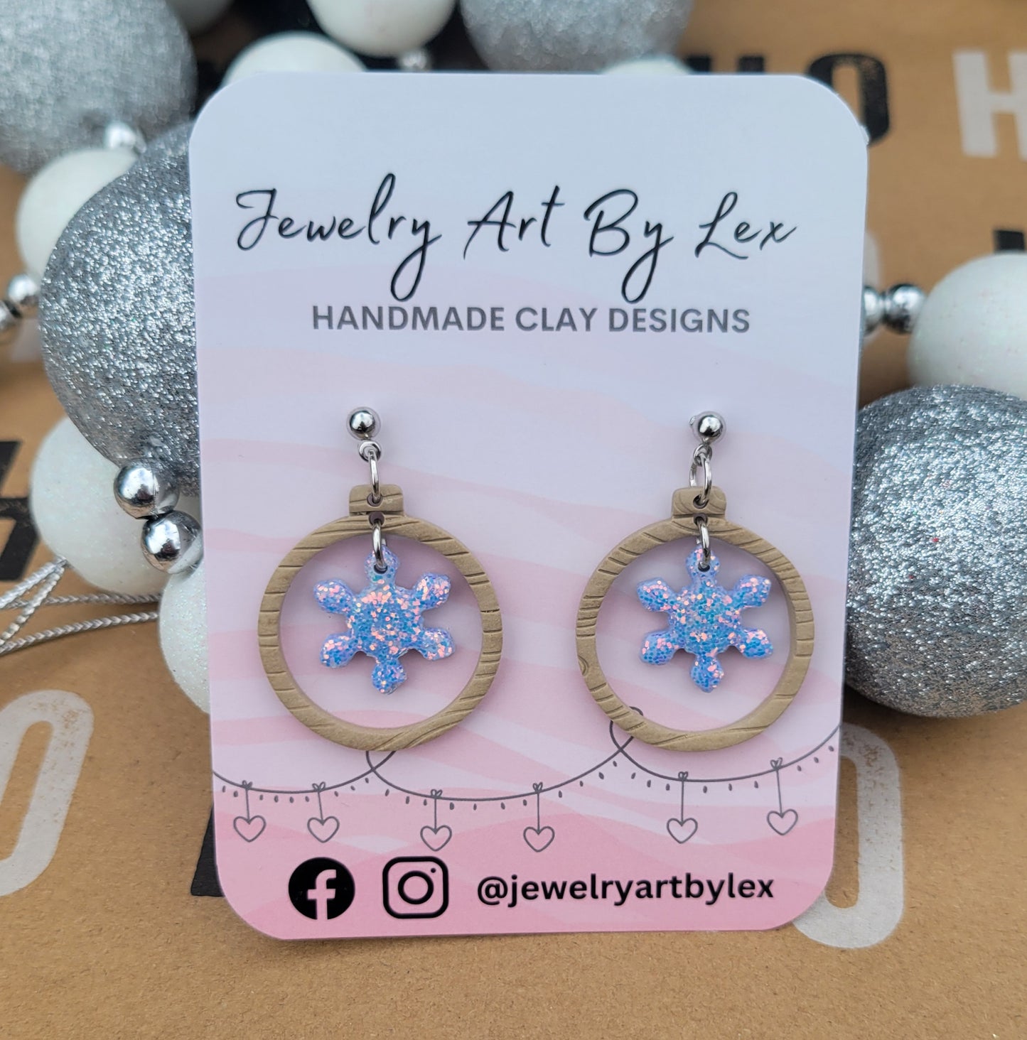 Icy Sparkle Ornament Dangles