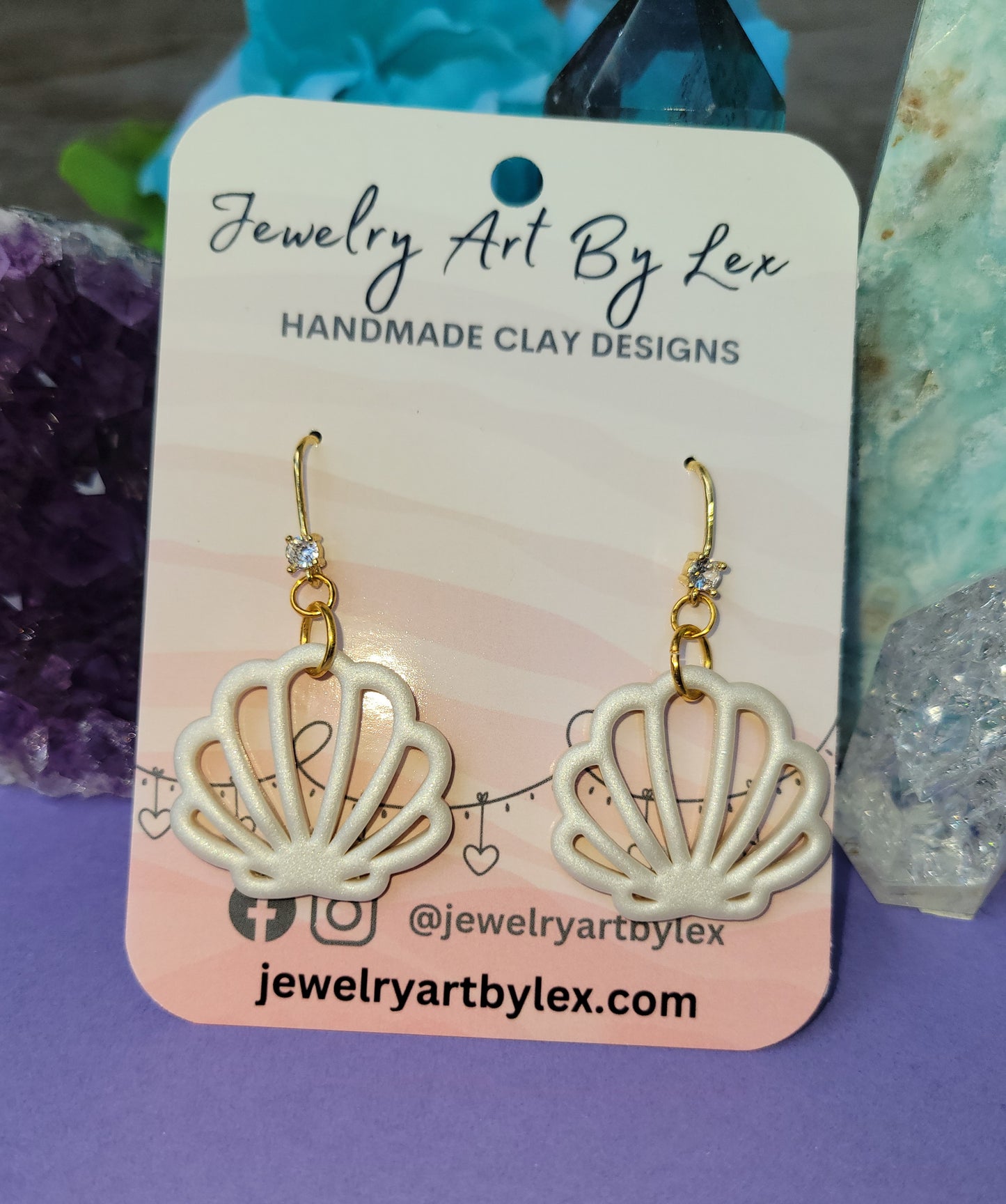Pearl Shell Hooked Dangles