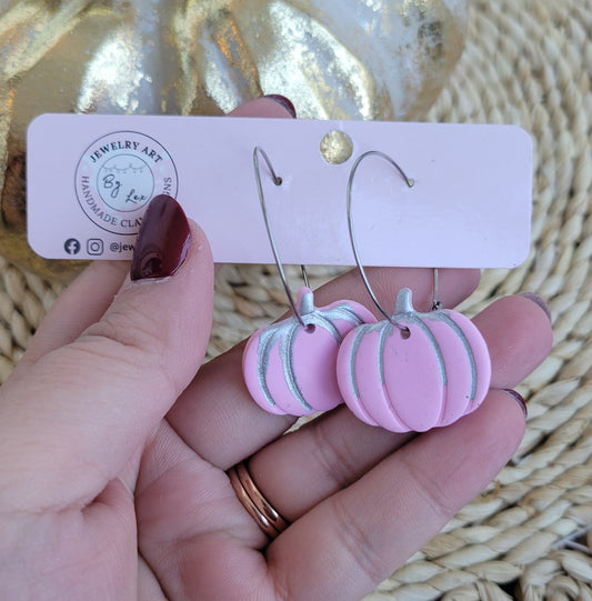 Pink Pumpkin Hoops