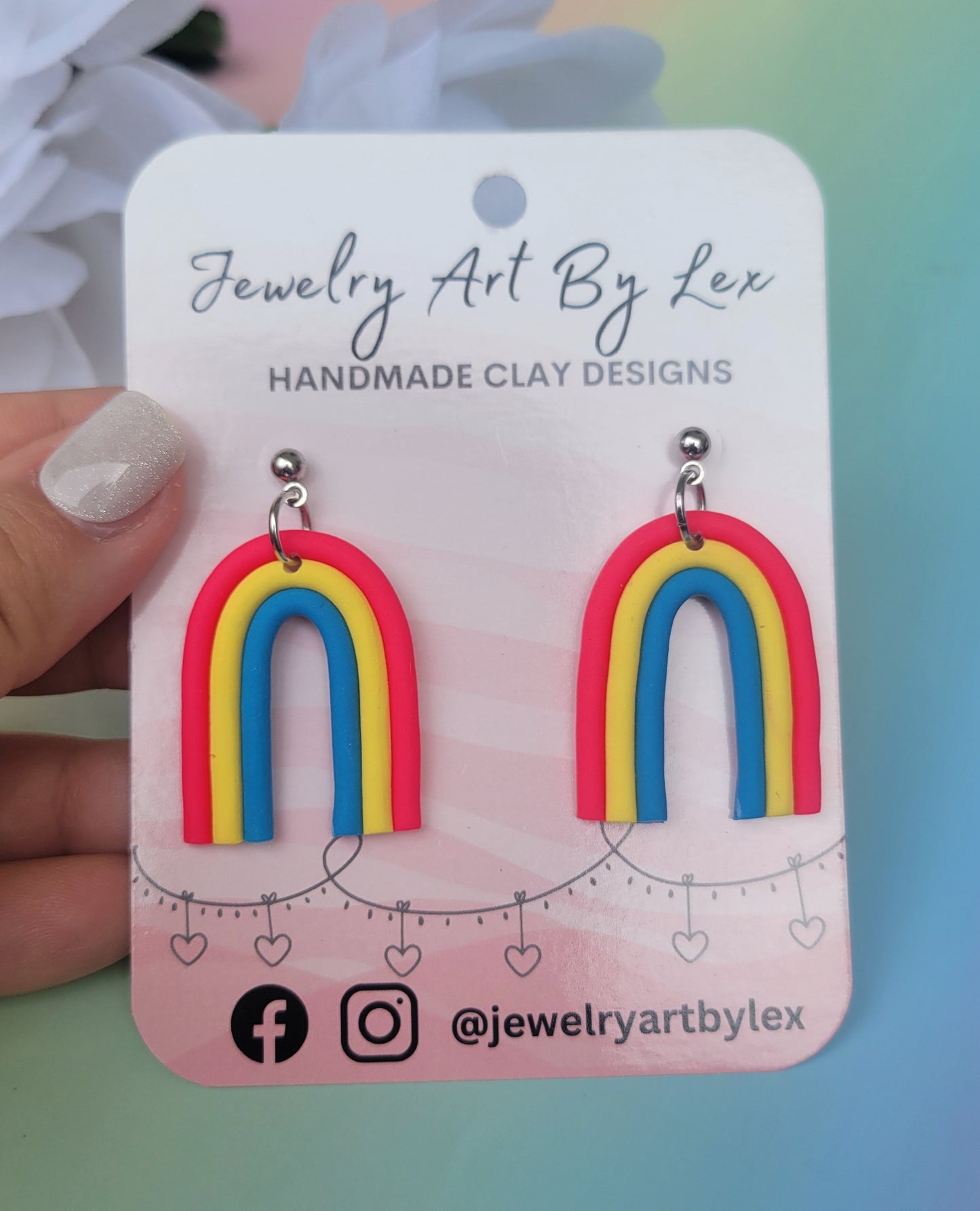 Pansexual Rainbow Dangles
