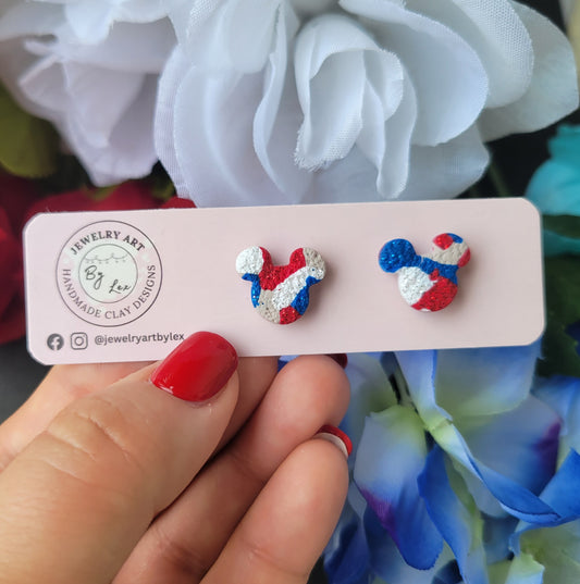 Firework Confetti Mouse Studs
