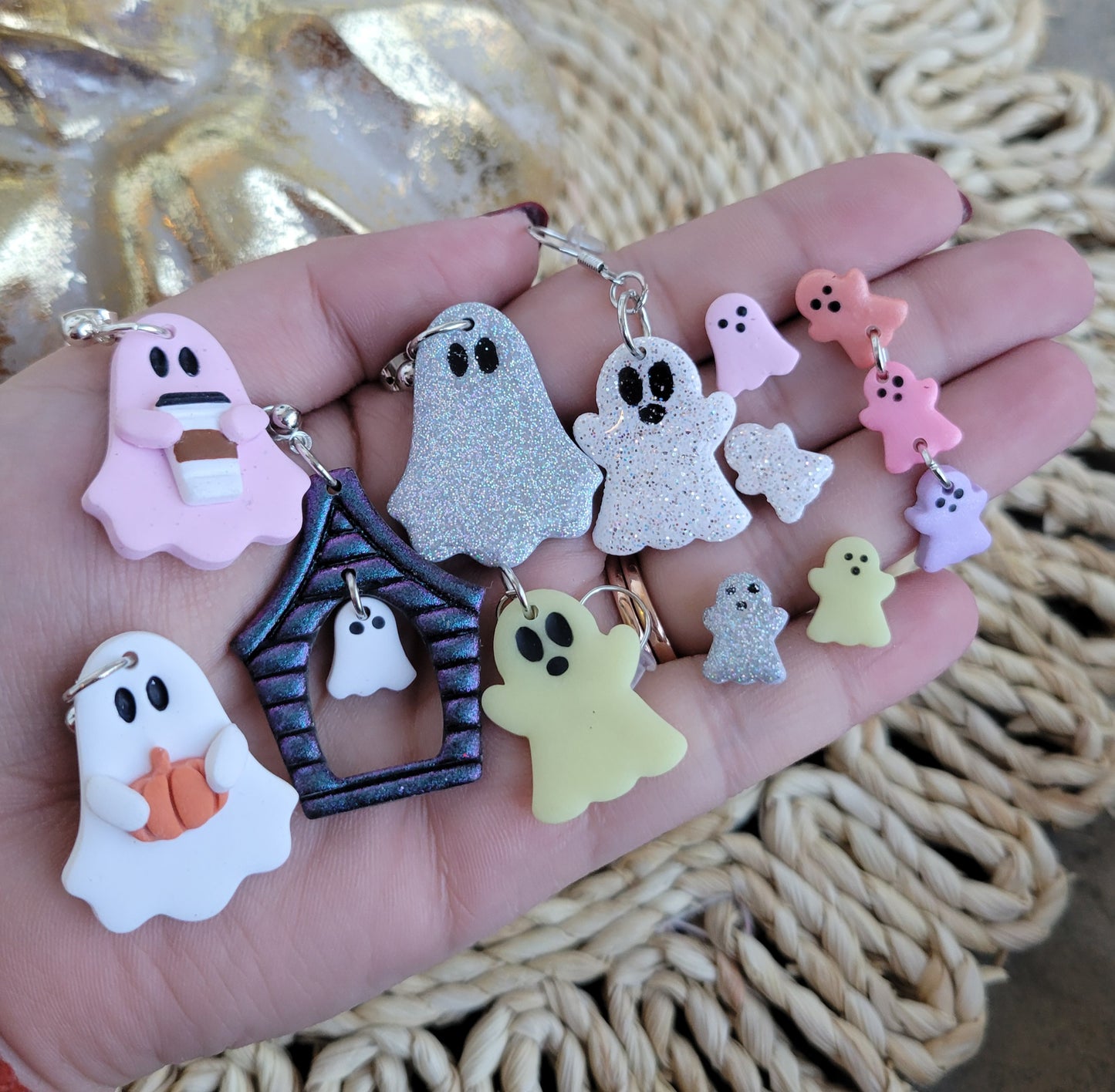 Glow in the Dark Ghost Dangles