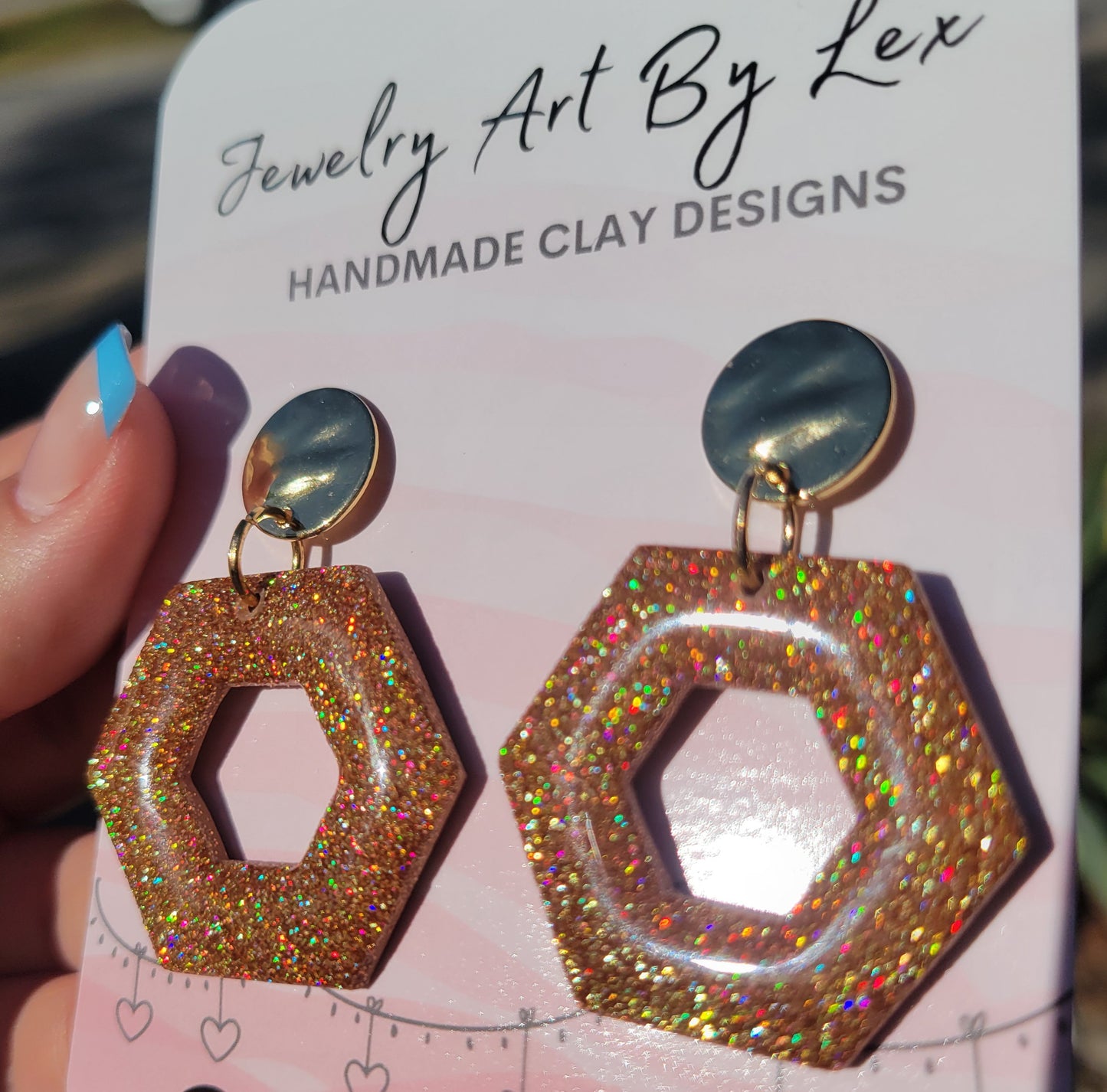 Holo Honeycomb Dangles