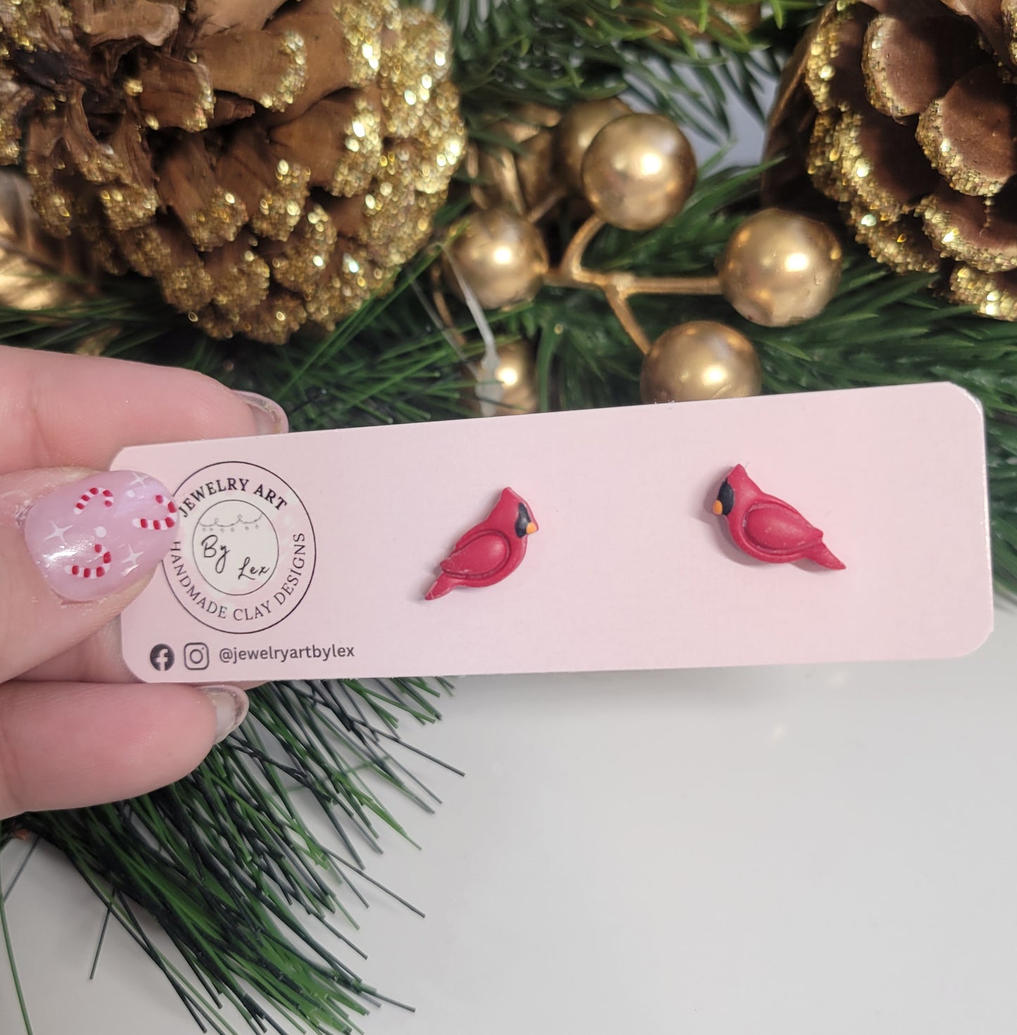 Cardinal Studs