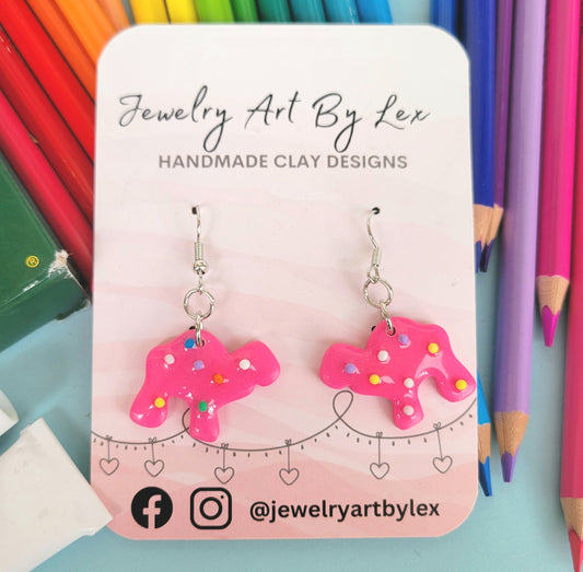 Frosted Animal Cookie Dangles