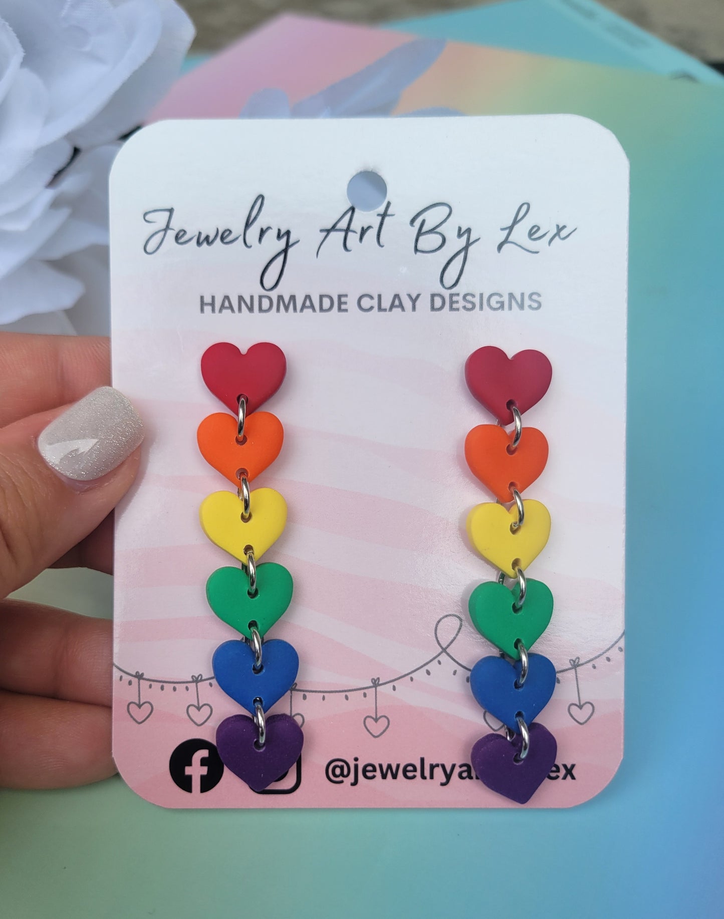 Classic Rainbow Heart Chains