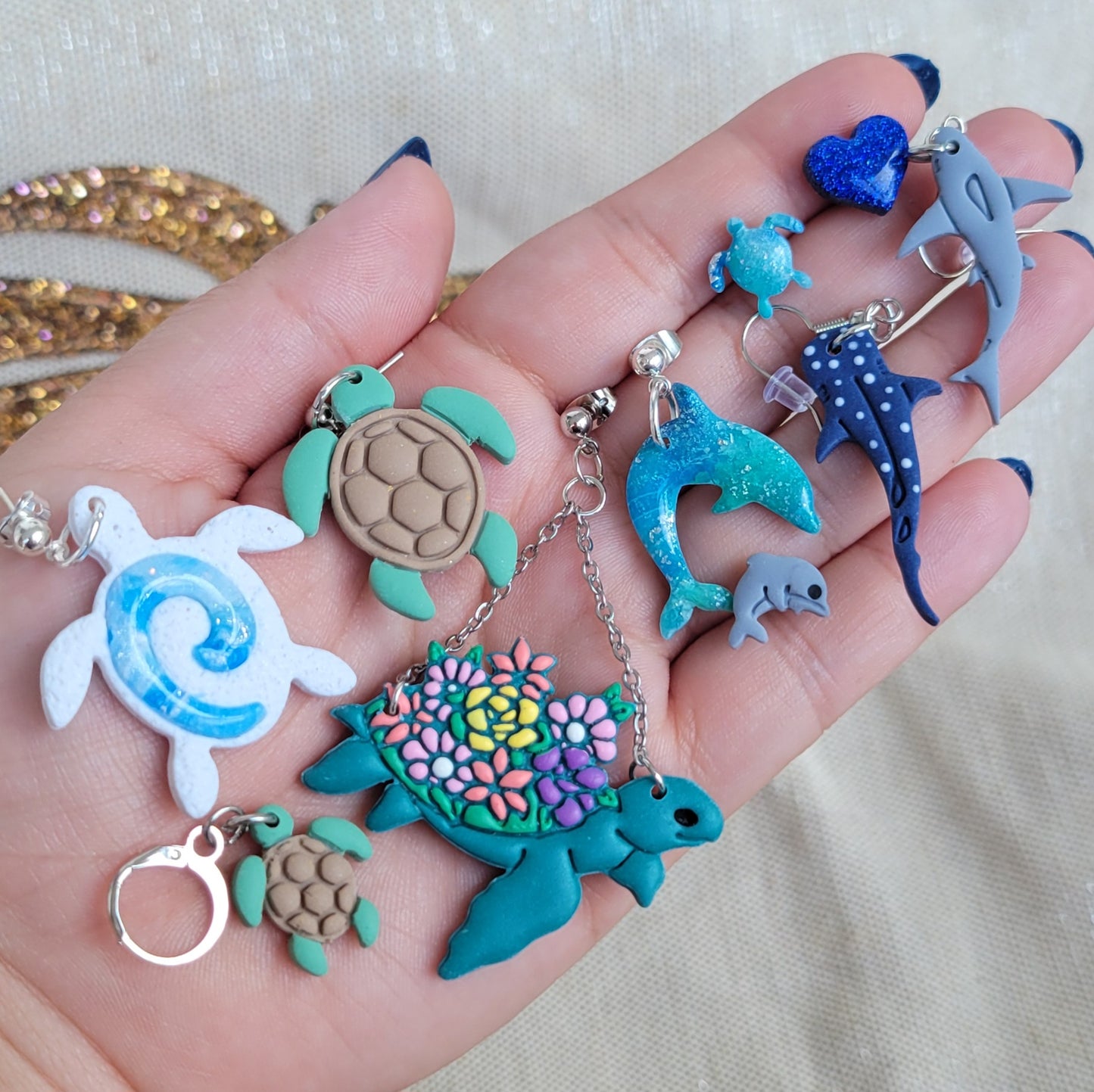 Sea Turtle Large Dangles