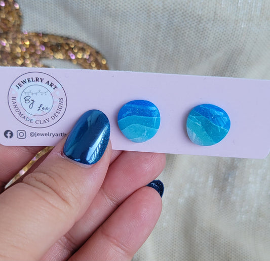 Fiji Waters Pebble Studs