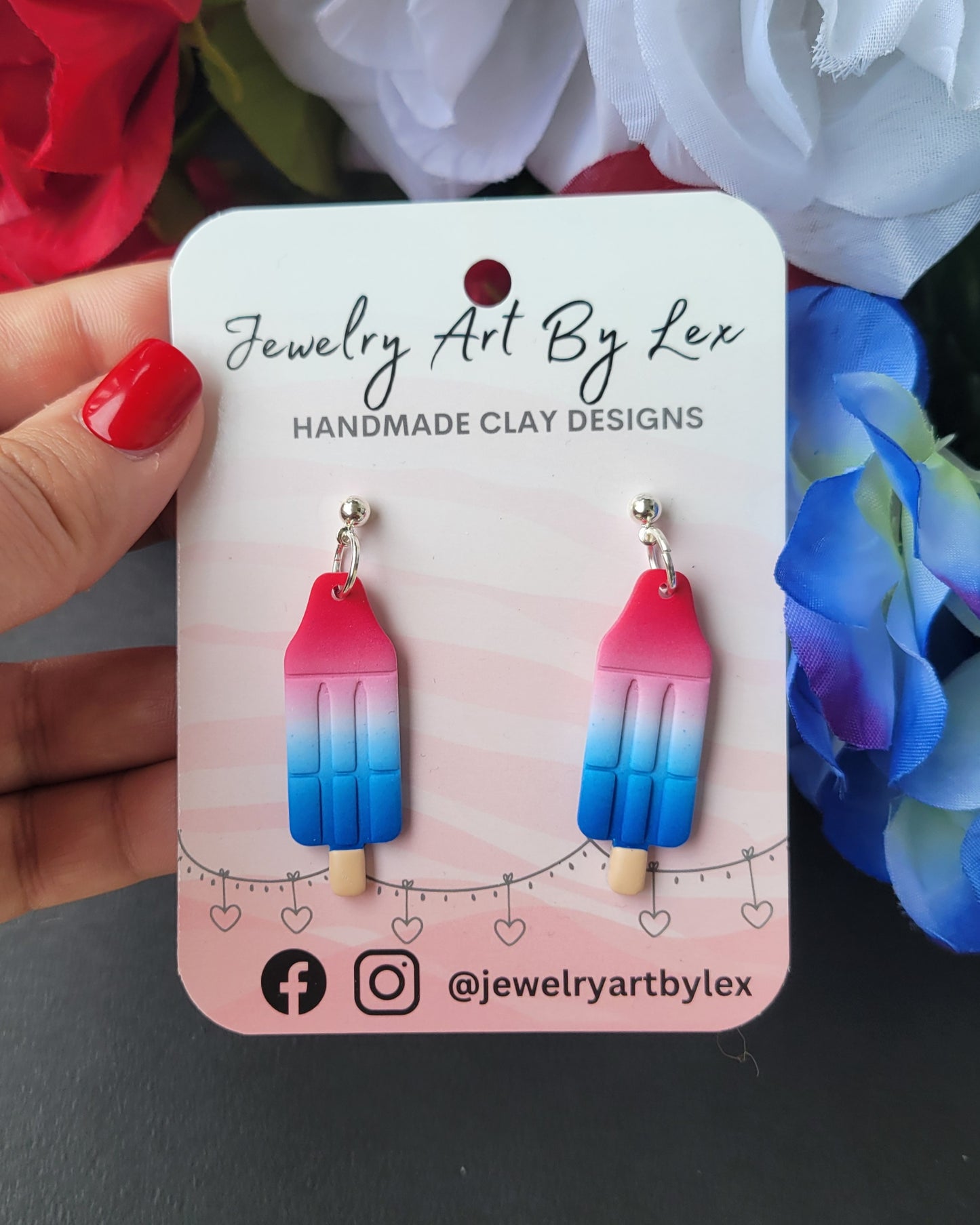 Ombre Bomb Pop Dangles