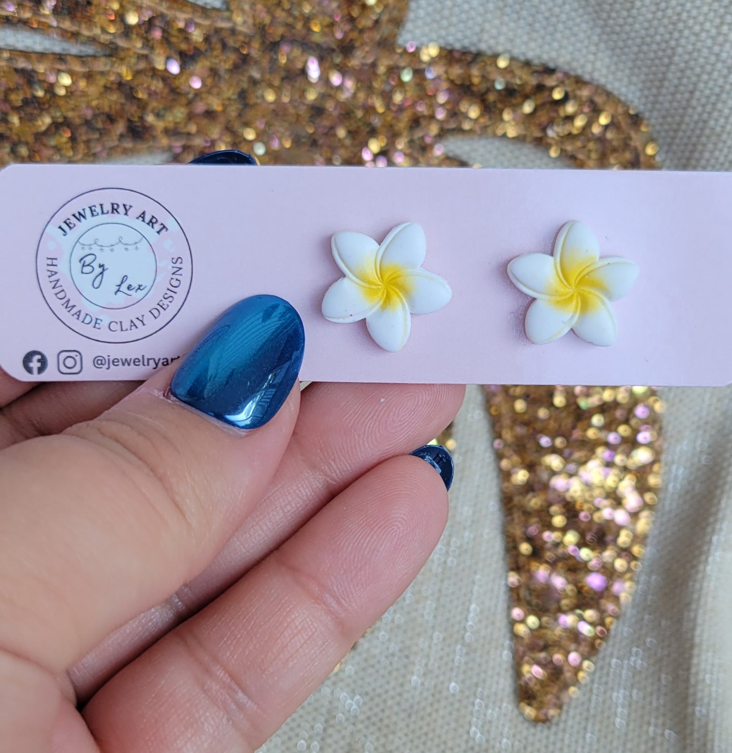 Plumeria Studs