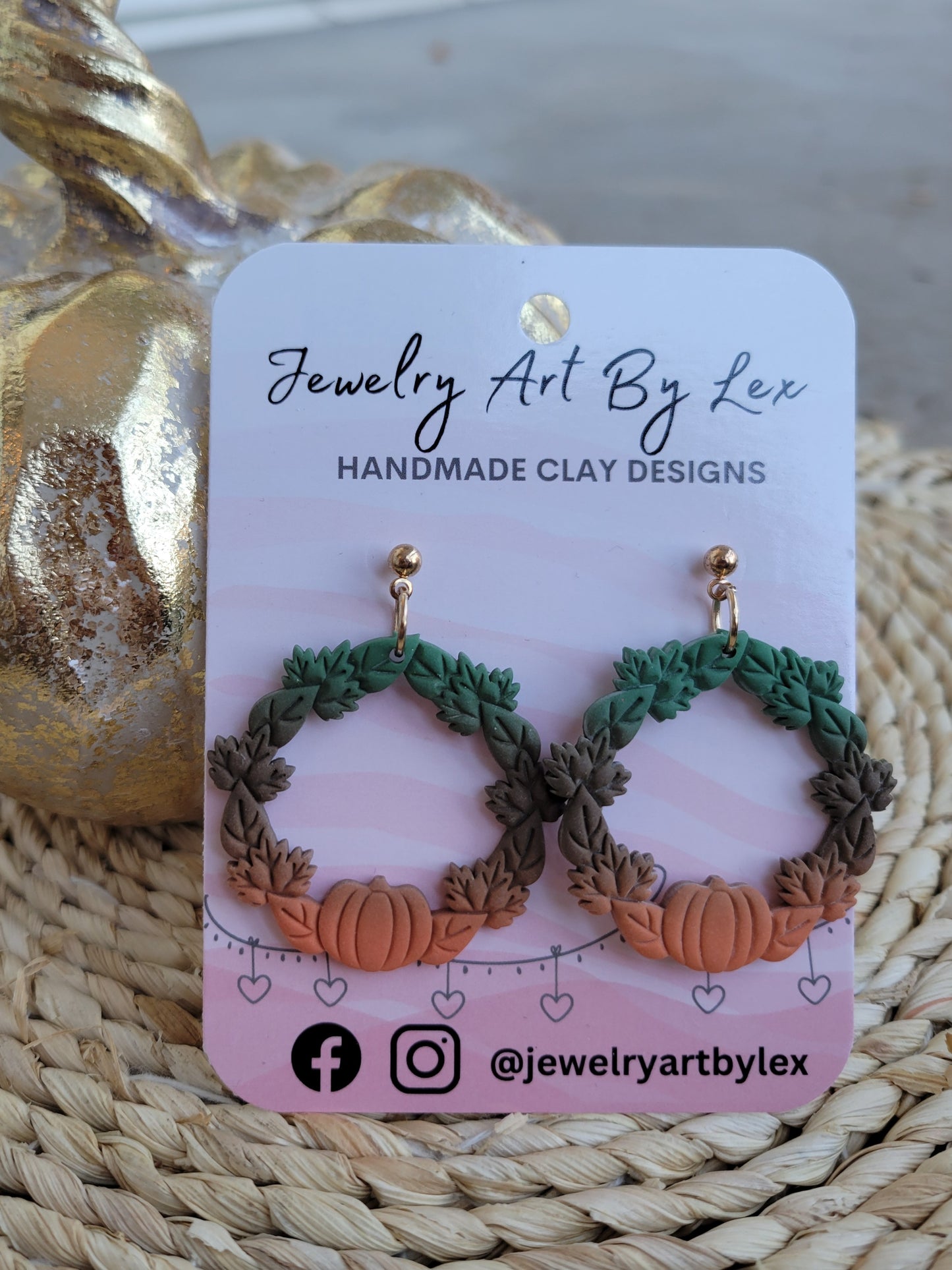 Autumn Wreath Dangles