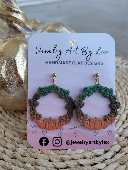 Autumn Wreath Dangles