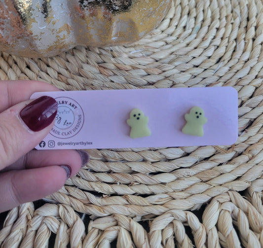 Glow in the Dark Ghost Studs