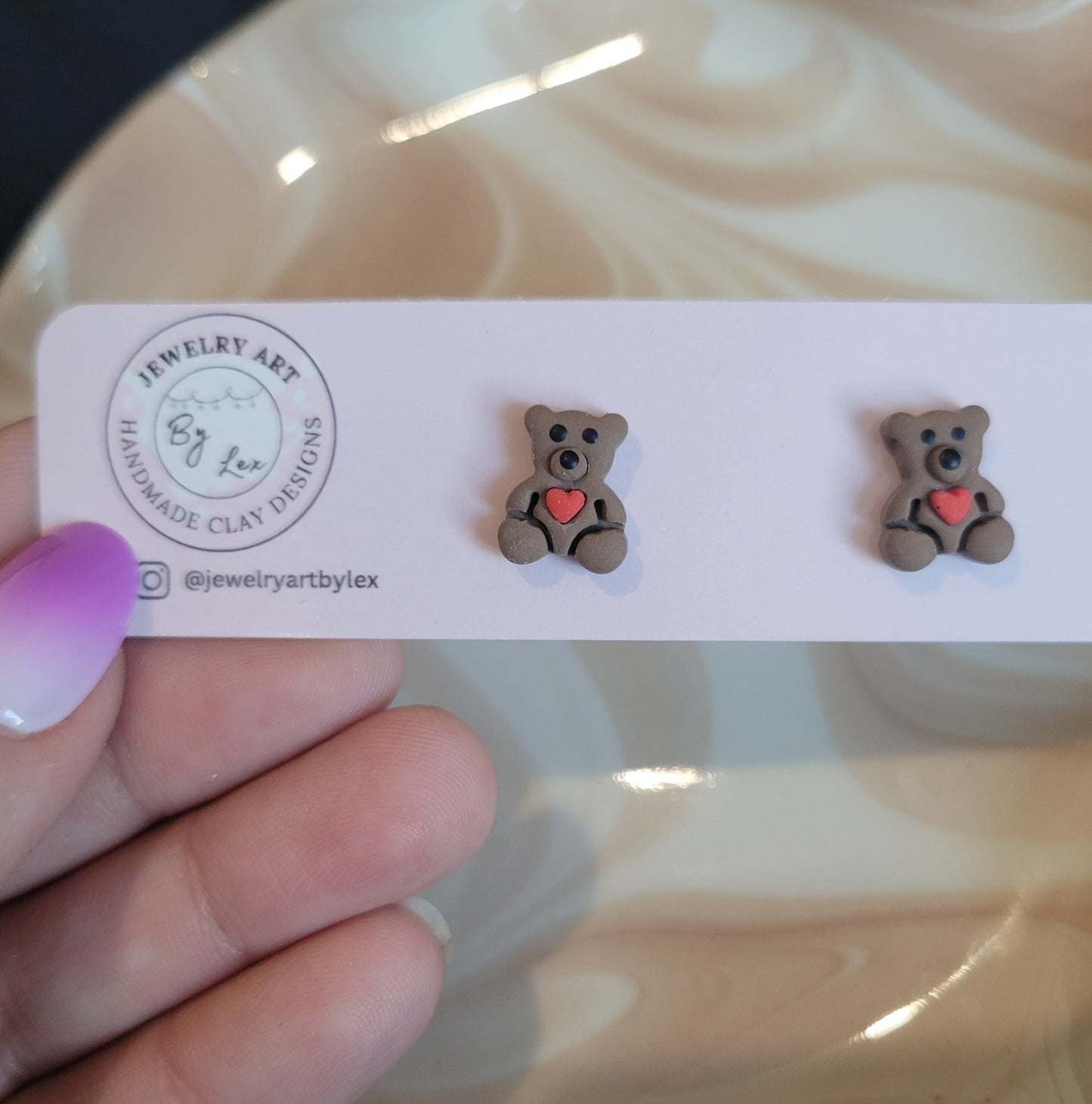 Teddy Bear Studs
