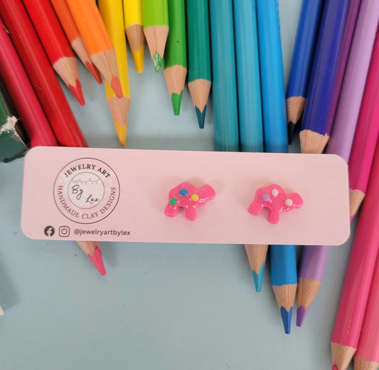 Frosted Animal Cookie Studs