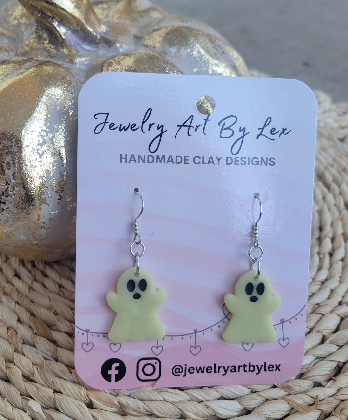 Glow in the Dark Ghost Dangles