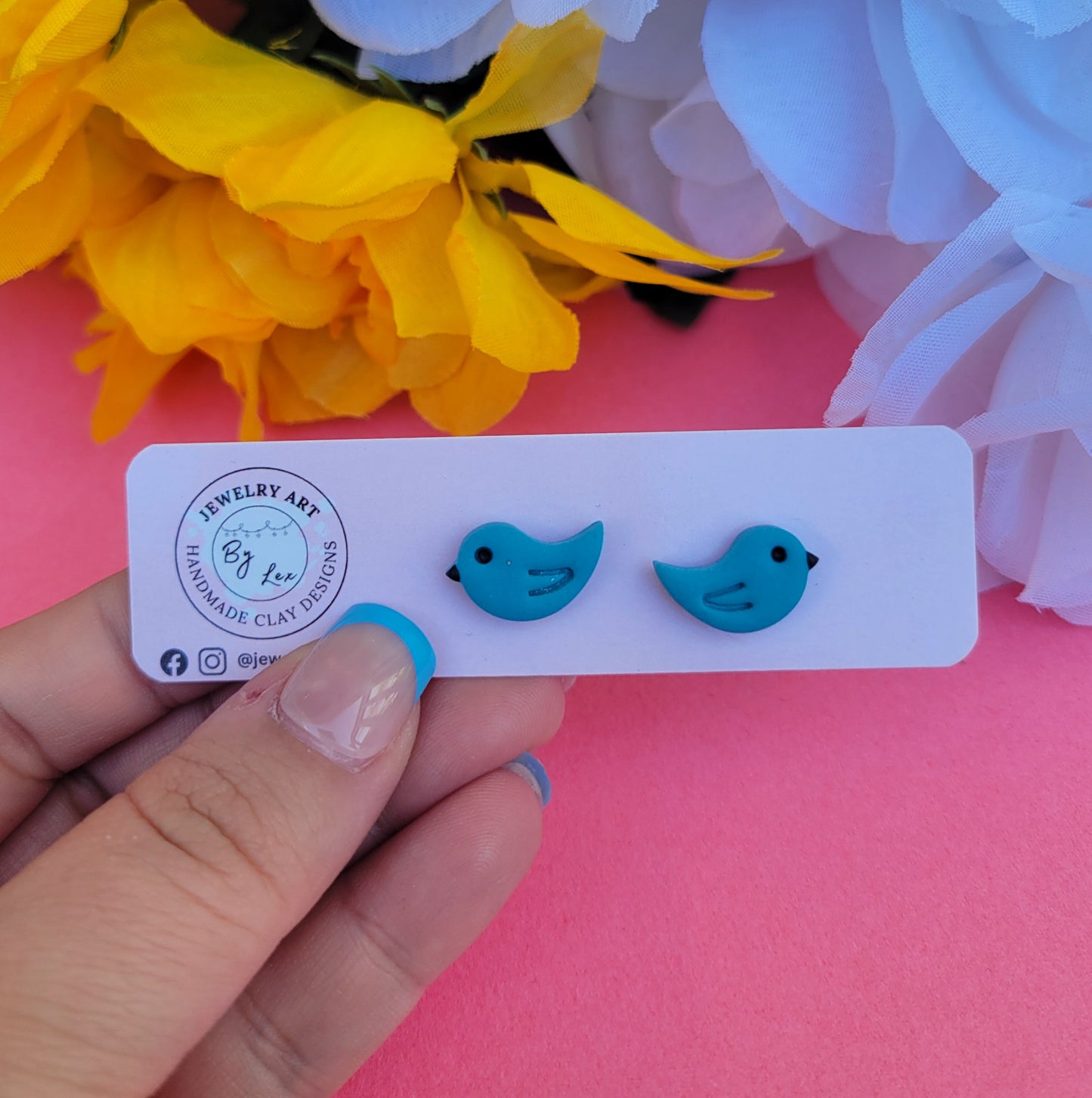Blue Bird Studs