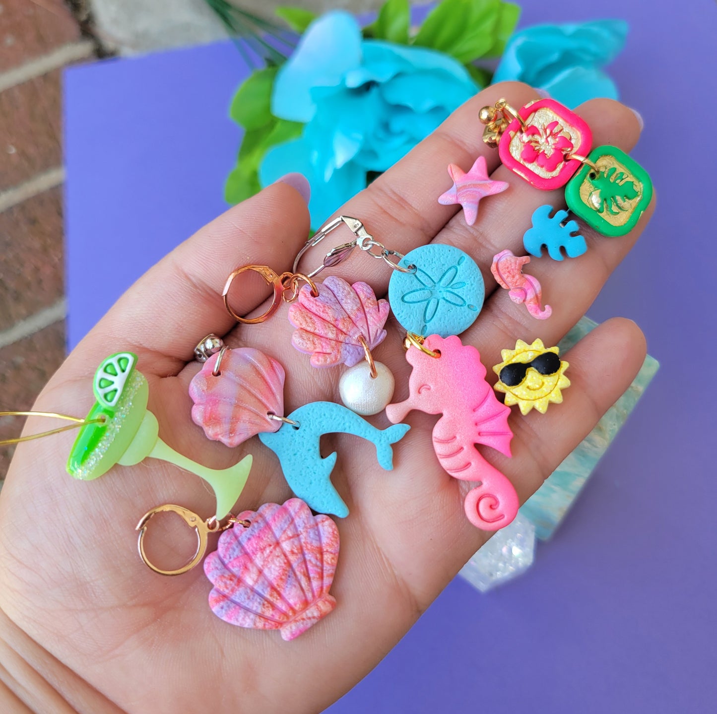 Dolphin Shell Dangles