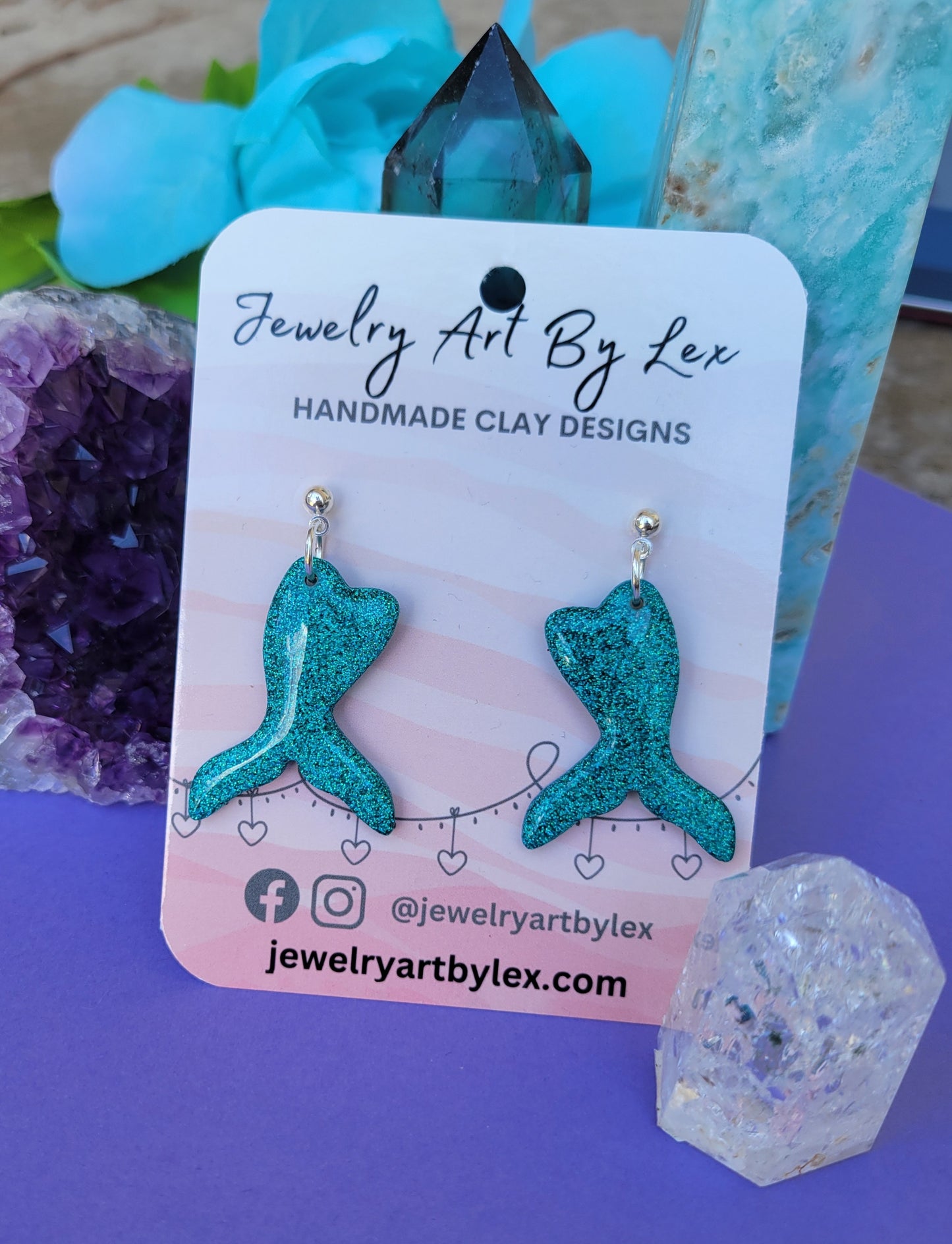 Holo Mermaid Tail Dangles