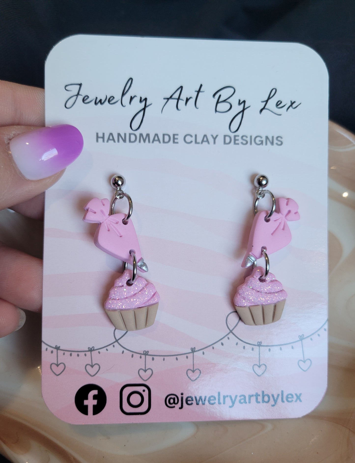 Frosted Cupcake Dangles
