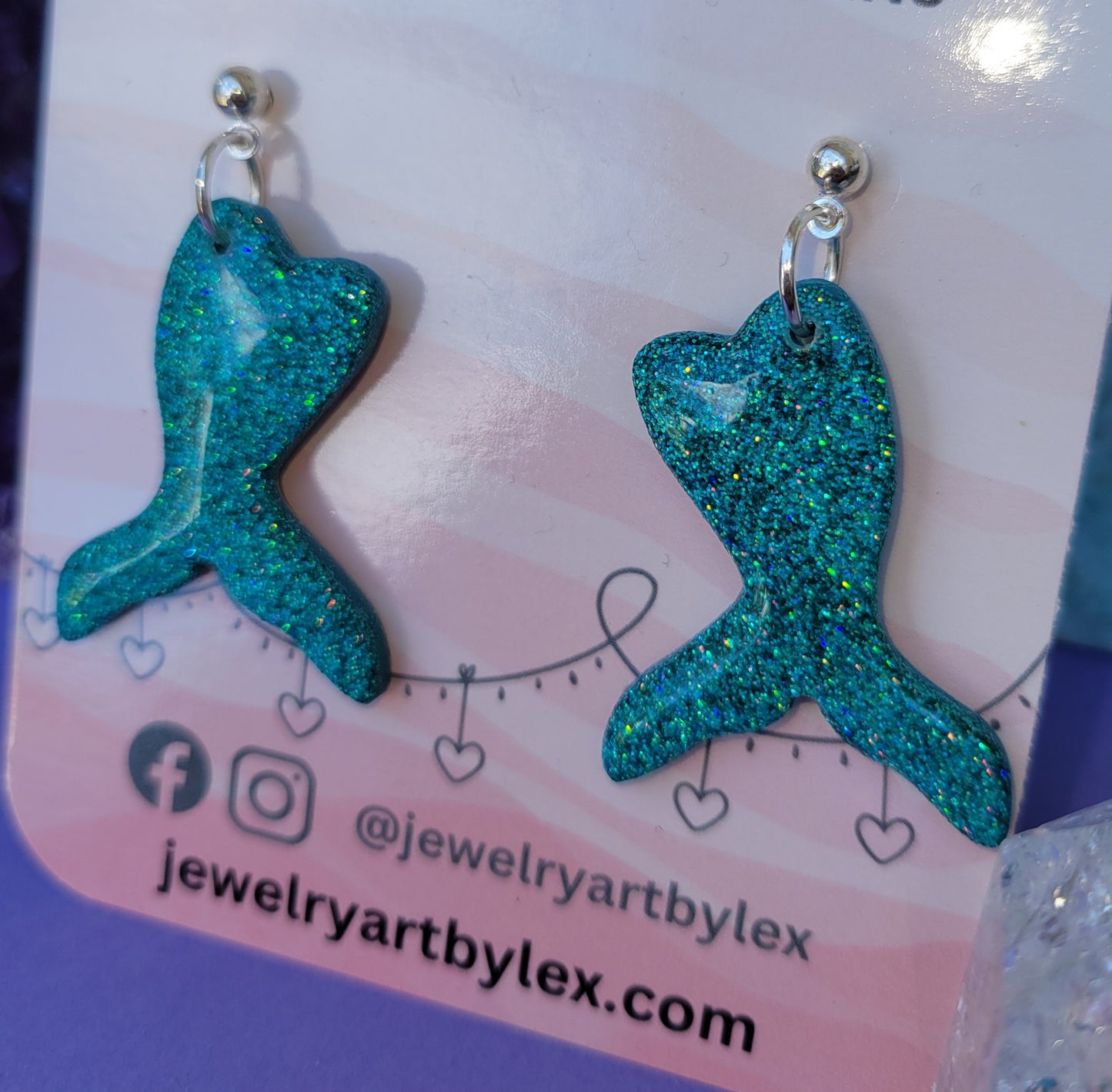 Holo Mermaid Tail Dangles