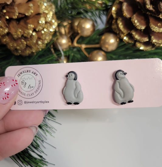 Baby Emperor Penguin Studs