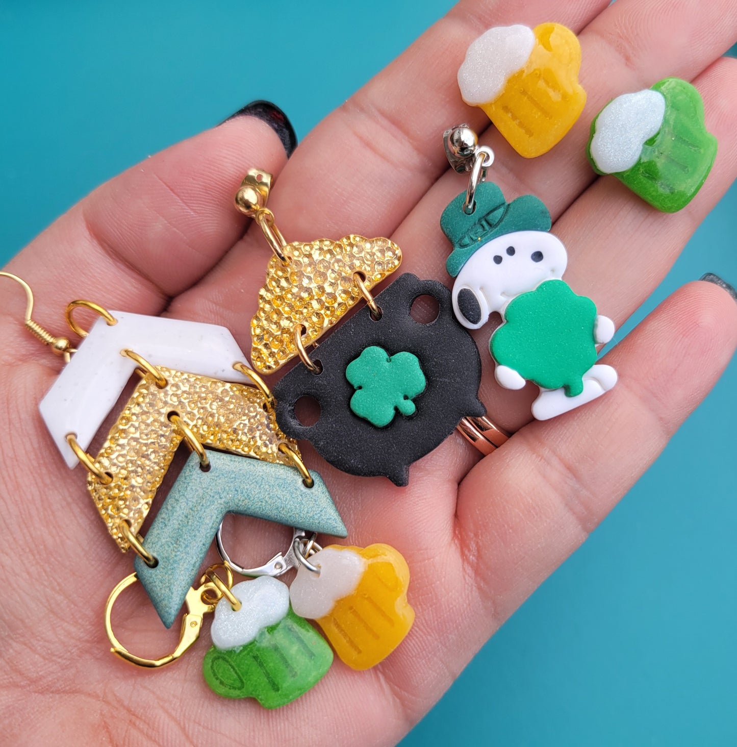 Paddy's Chevron Dangles