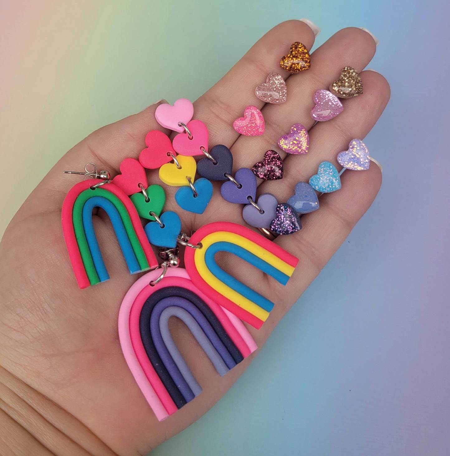 Pansexual Rainbow Dangles