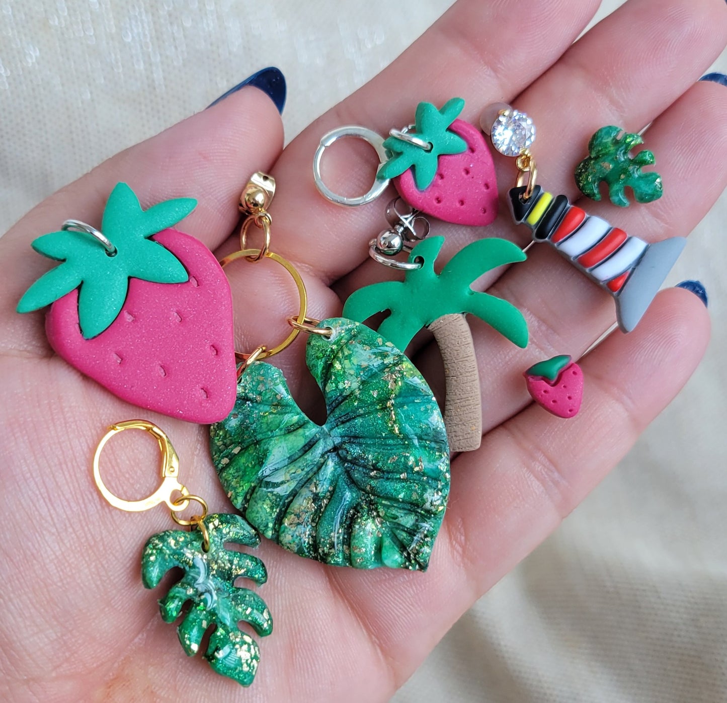 Large Monstera Dangles