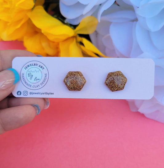 Holo Honeycomb Studs