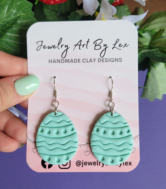 Mint Easter Egg Dangles