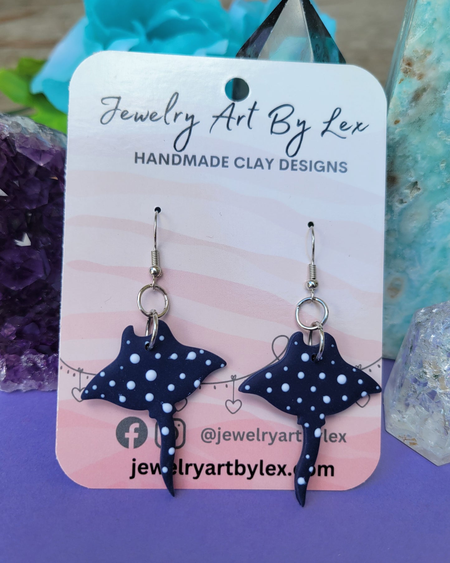 Spotted Ray Dangles
