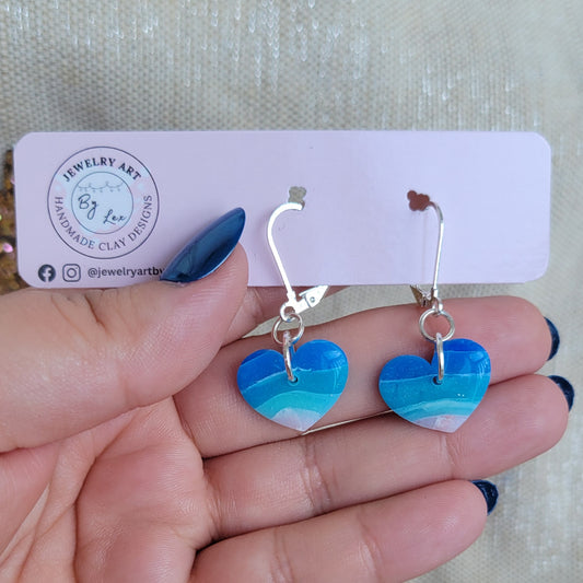 Fiji Waters Heart Dangles