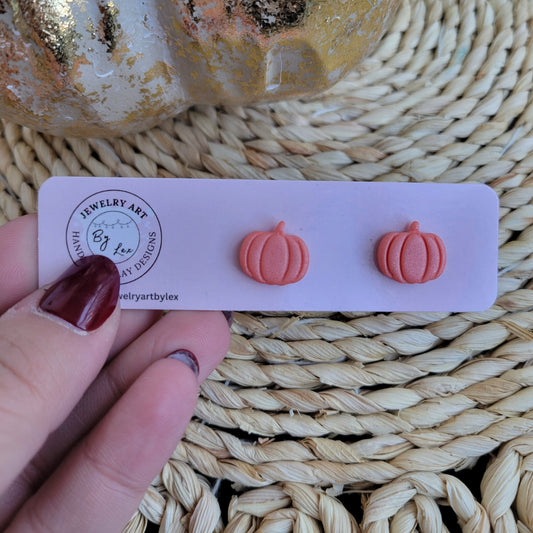 Shimmer Pumpkin Studs