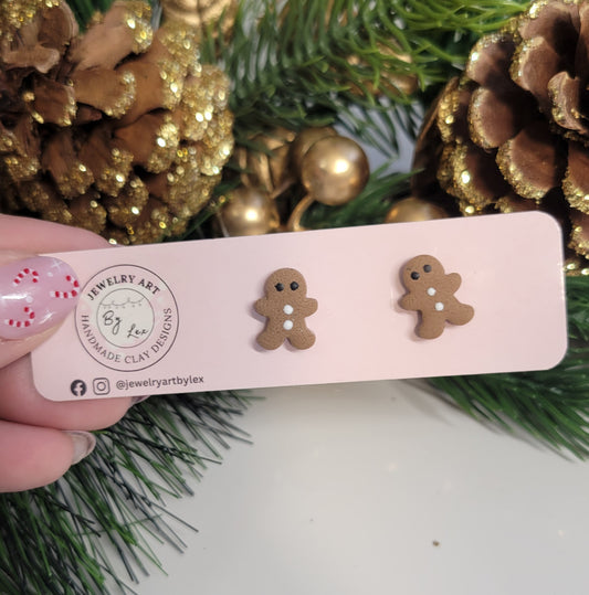 Gingerbread Man Studs