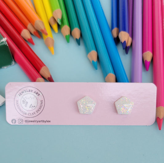 Unicorn Glitter Pent Studs