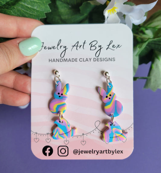 Tie-Dye Peep Dangles